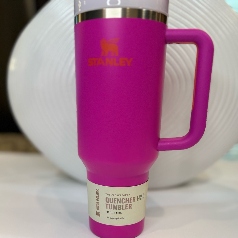 Rare Color! Stanley Vivid Violet Quencher H2.0 40oz Tumbler with Handle NWT - Picture 3 of 16